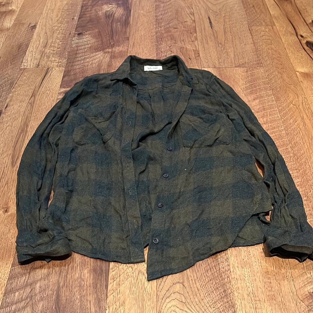 Bella Dahl Woman’s Green Button Down XS